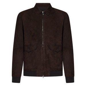 Franzese Collection Tailored Dark Brown Suede Bomber Jacket - NWT